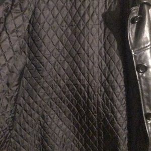 Black leather coat (women’s) Used